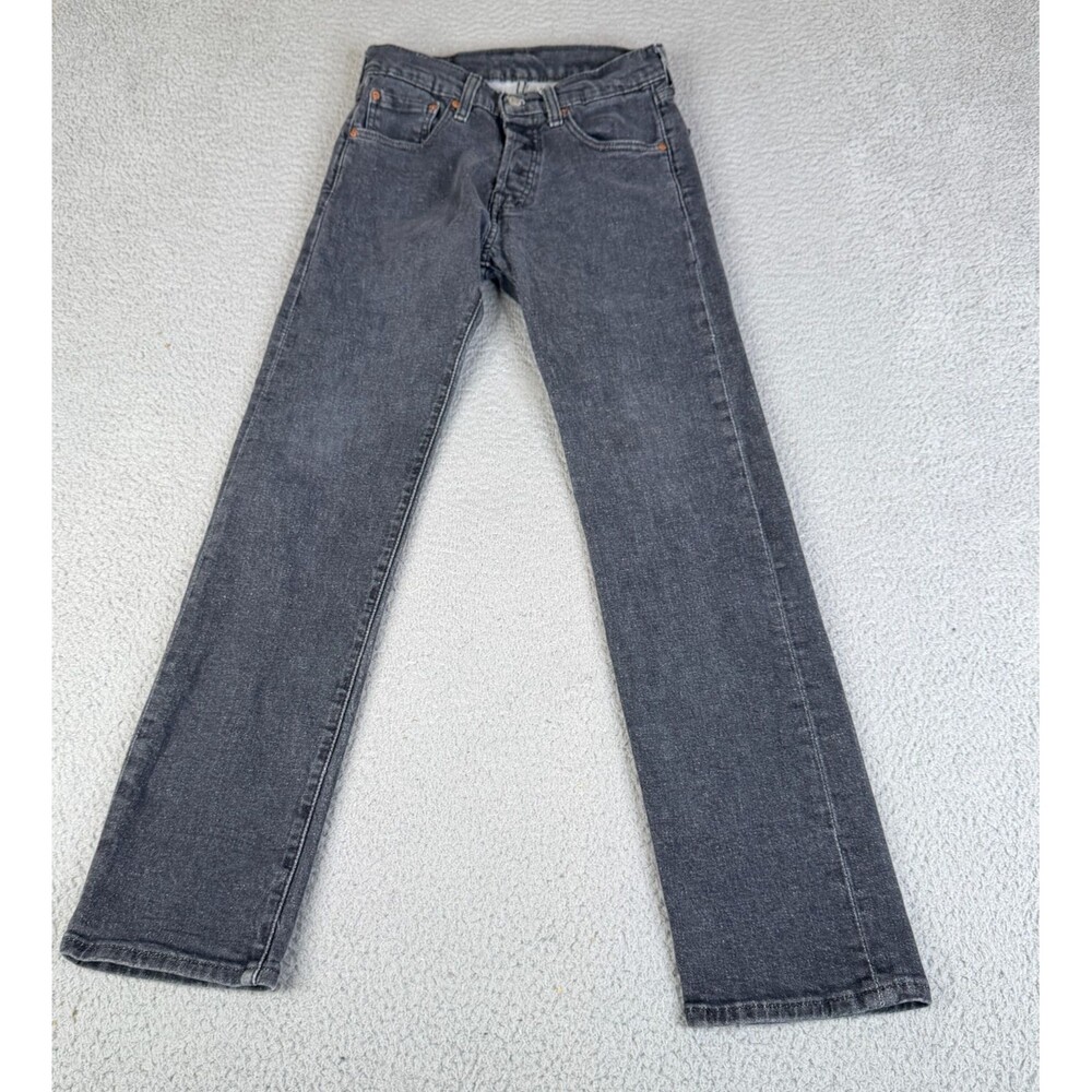 LEVI'S 501 Jeans Mens 28 x 32 Black Work Farm Streetwear Western Cowboy